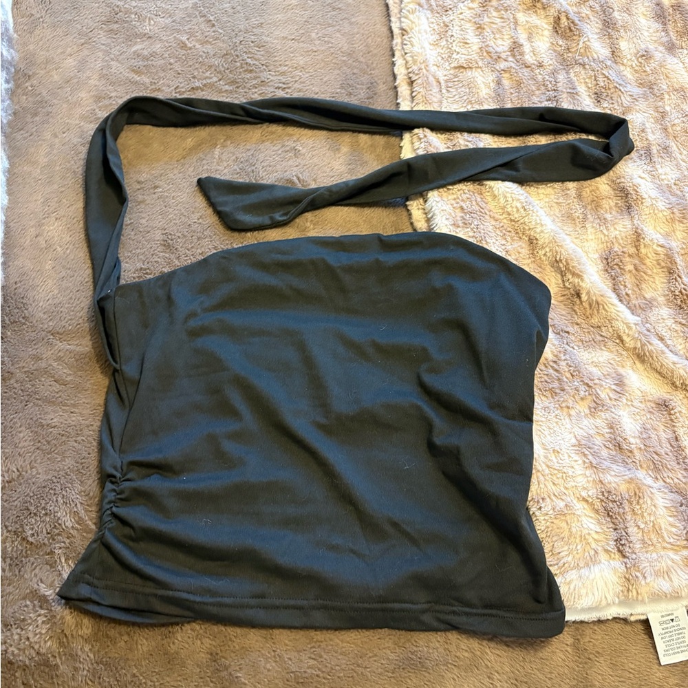 SHEIN Black Strapless Camisole Top